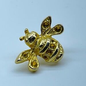 Bumble Bee Wing Lapel Hat Pin Gold